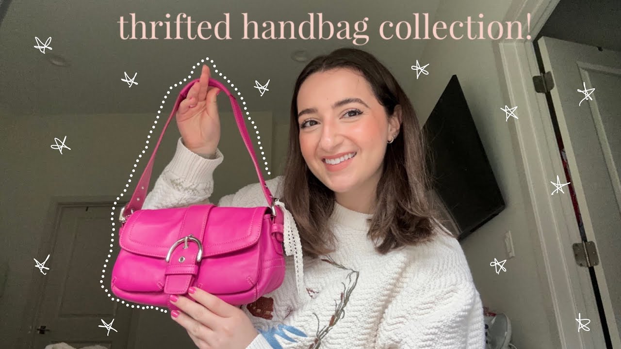 my thrifted handbag collection 2023 | coach, kate spade, and more!