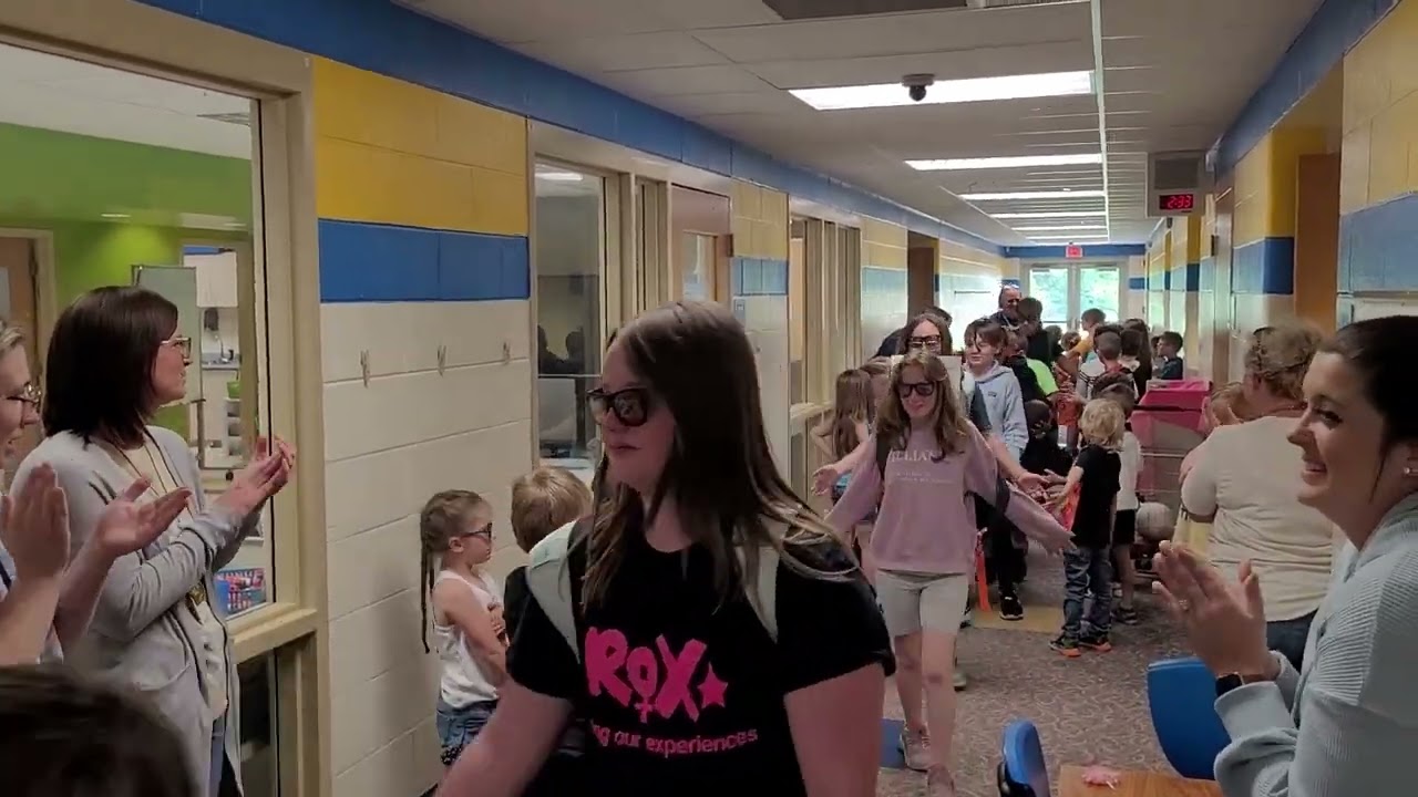Liberty Elementary 5th Grade Clap-Out with Superintendent Adam Wickham River Valley Local Schools