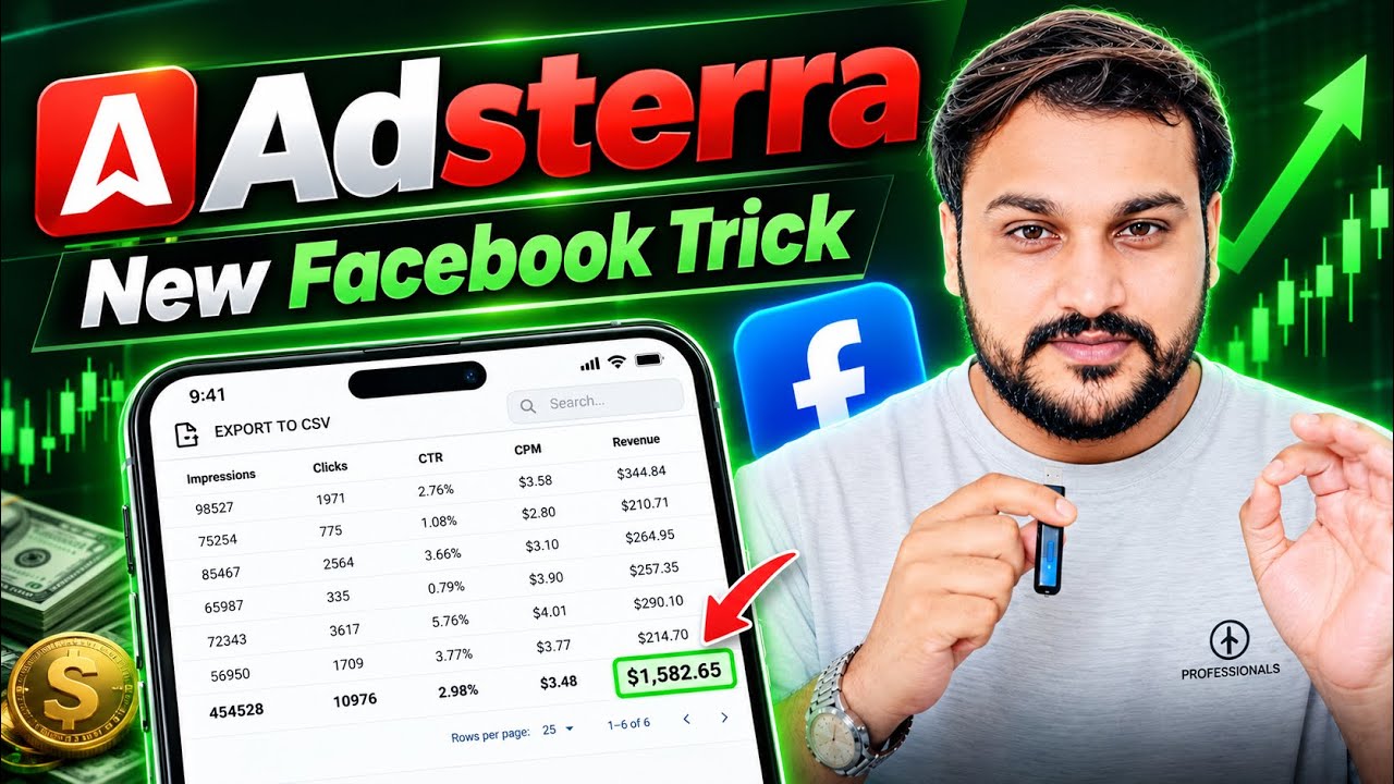 Adsterra High CPM Traffic Method | Adsterra Direct Link 🔗 Earning