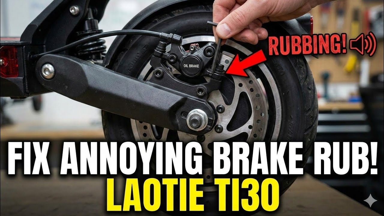 How To Fix Annoying Brake Pads Hitting Rotor Electric Scooter/Bike