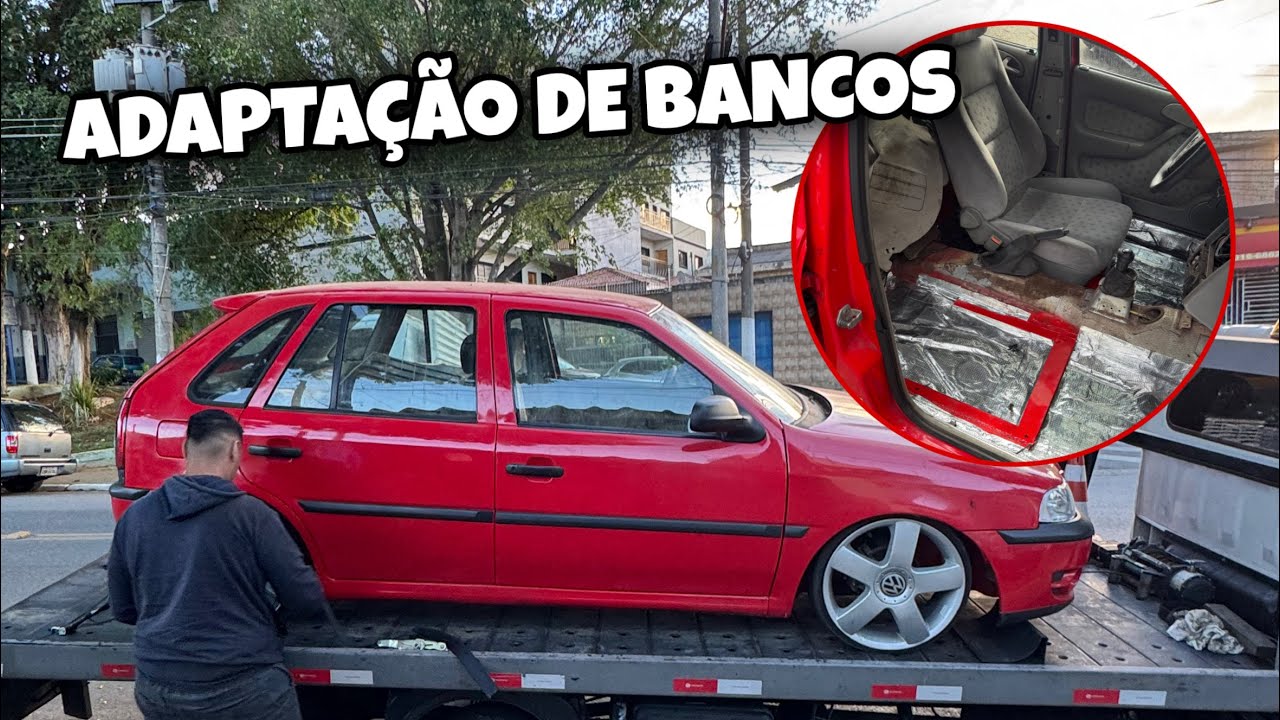 ADAPTEI BANCOS DO GOL COMFORTLINE NO MEU GOL G3 16V , SE LIGA COMO FICOU 