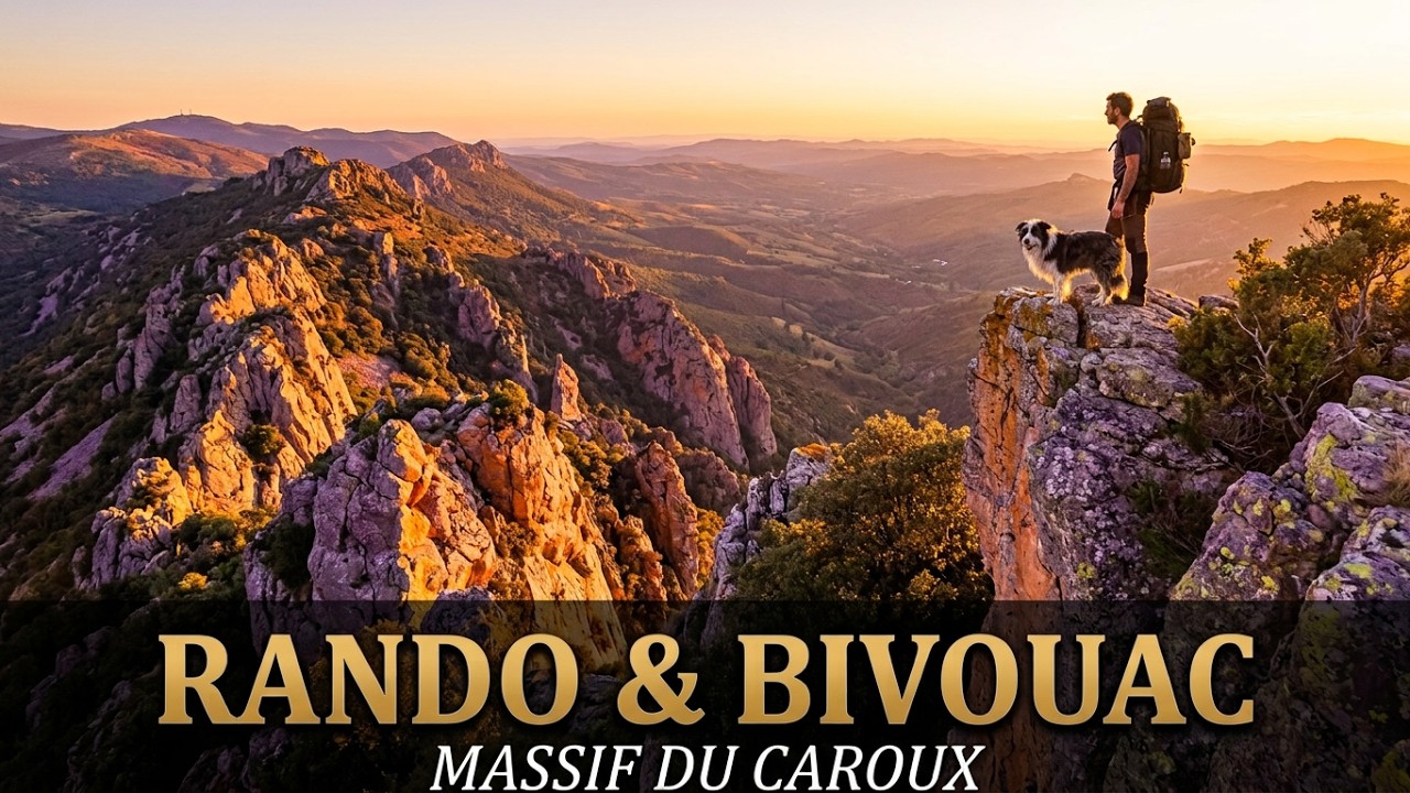 RANDO & BIVOUAC SUR LE MASSIF DU CAROUX - HAUT LANGUEDOC - Avec Salvatore & Nica