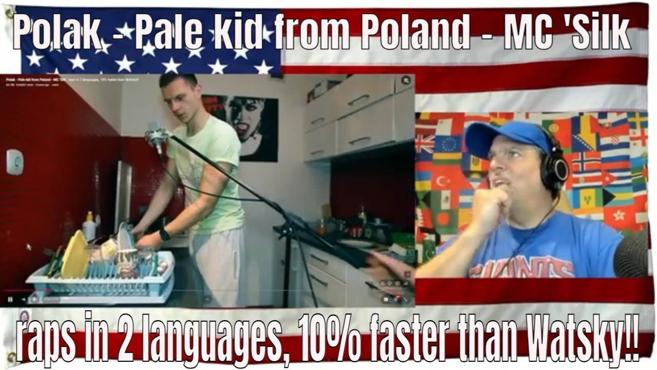 Polak - Pale kid from Poland - MC 'Silk', raps in 2 languages, 10% faster than Watsky!! - REACTION