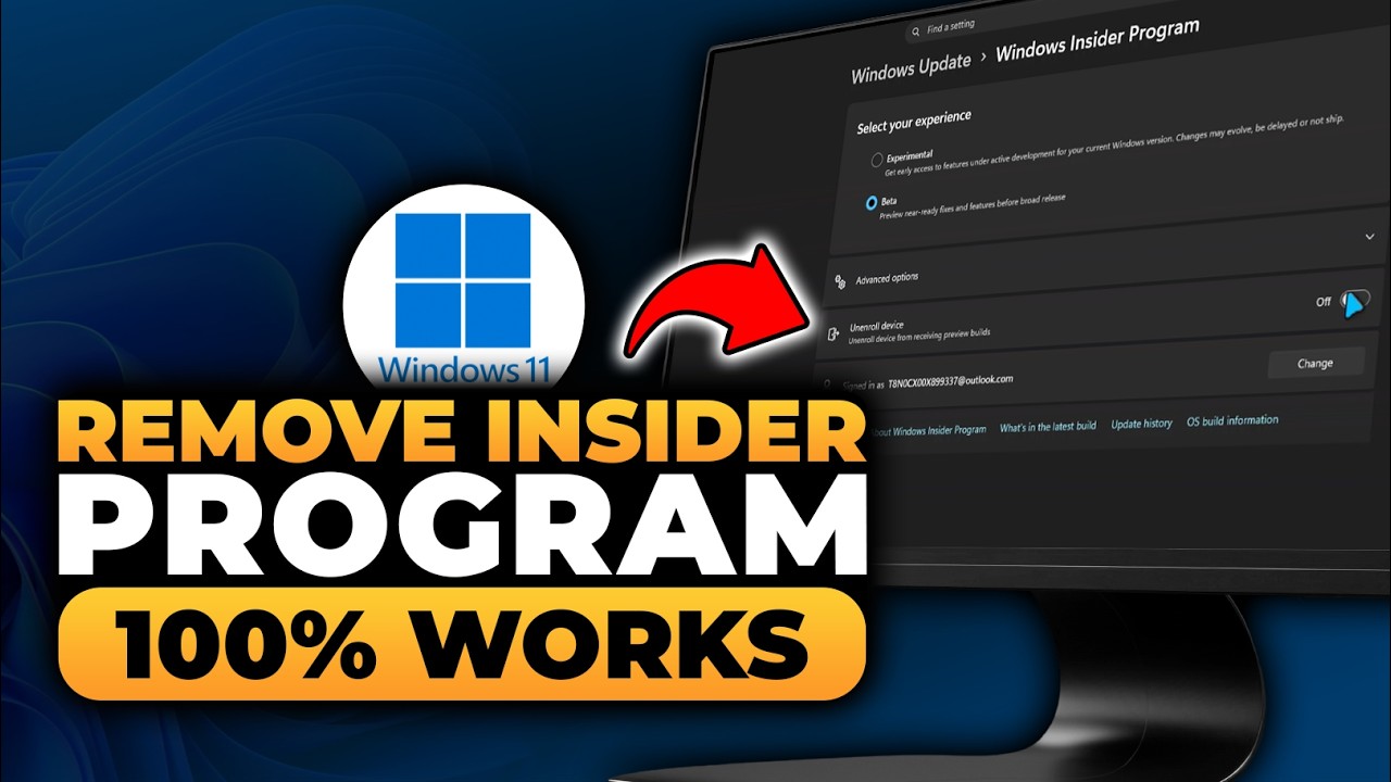 How To Remove Windows 11 Insider Program (𝟮𝟬𝟮𝟲) | 100% WORKS | NO Yapping, To The Point & EASY!