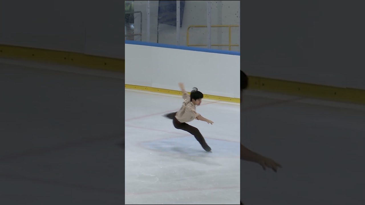 Habin Choi throwing down a massive Quad Lutz &ndash; the highest-value jump we&rsquo;ve seen this season! 🚀⛸️