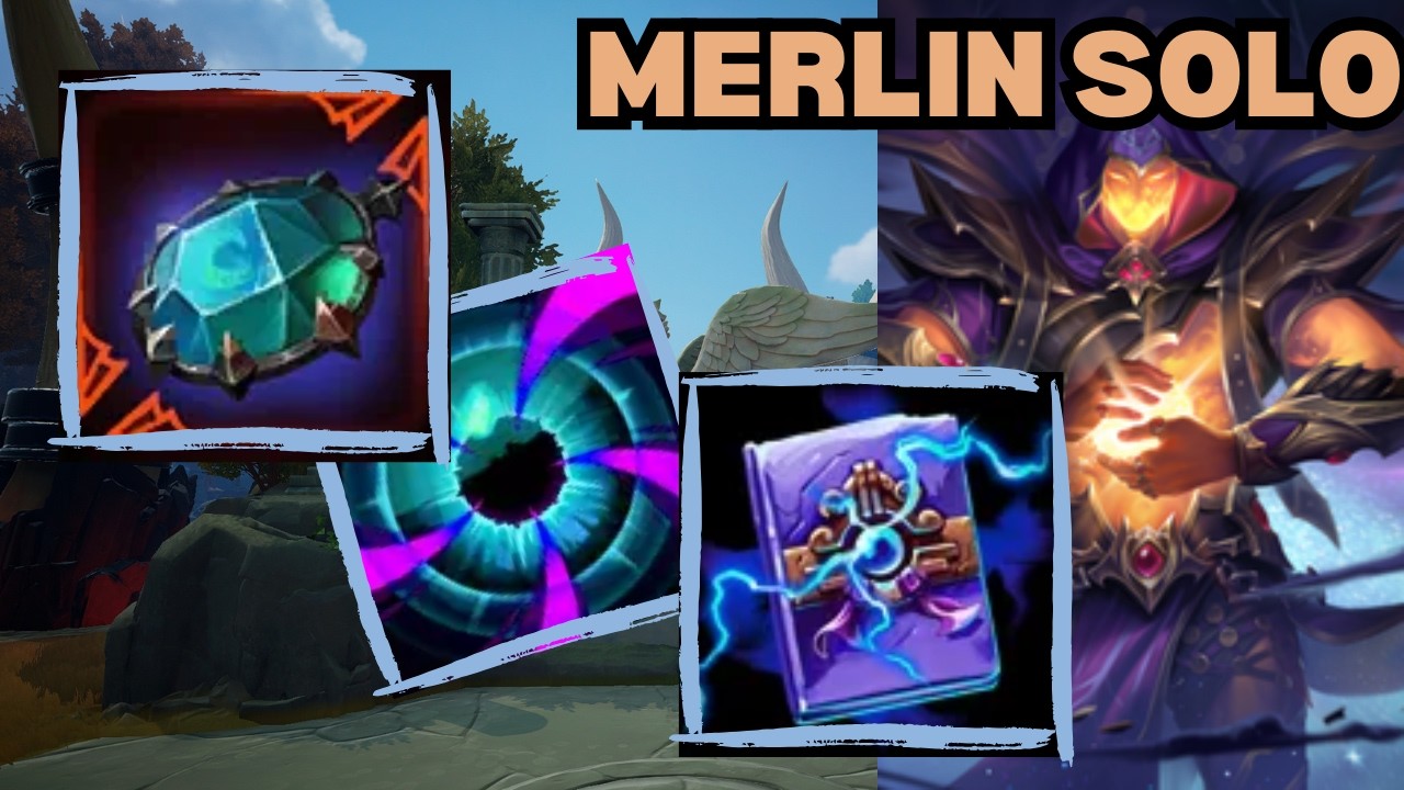 90K TANK MERLIN!!! - Merlin Solo Deity Smite 2 Gameplay