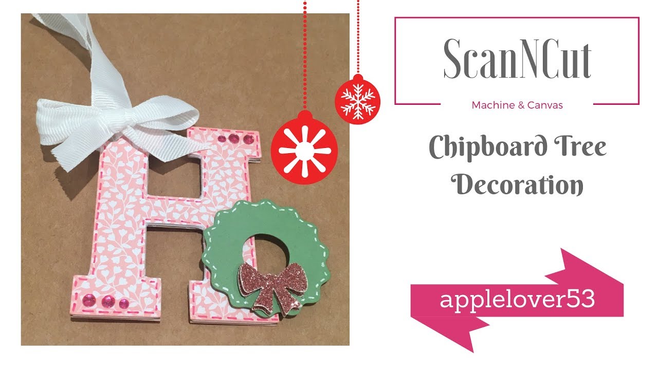 ScanNCut Chipboard Tree Decoration