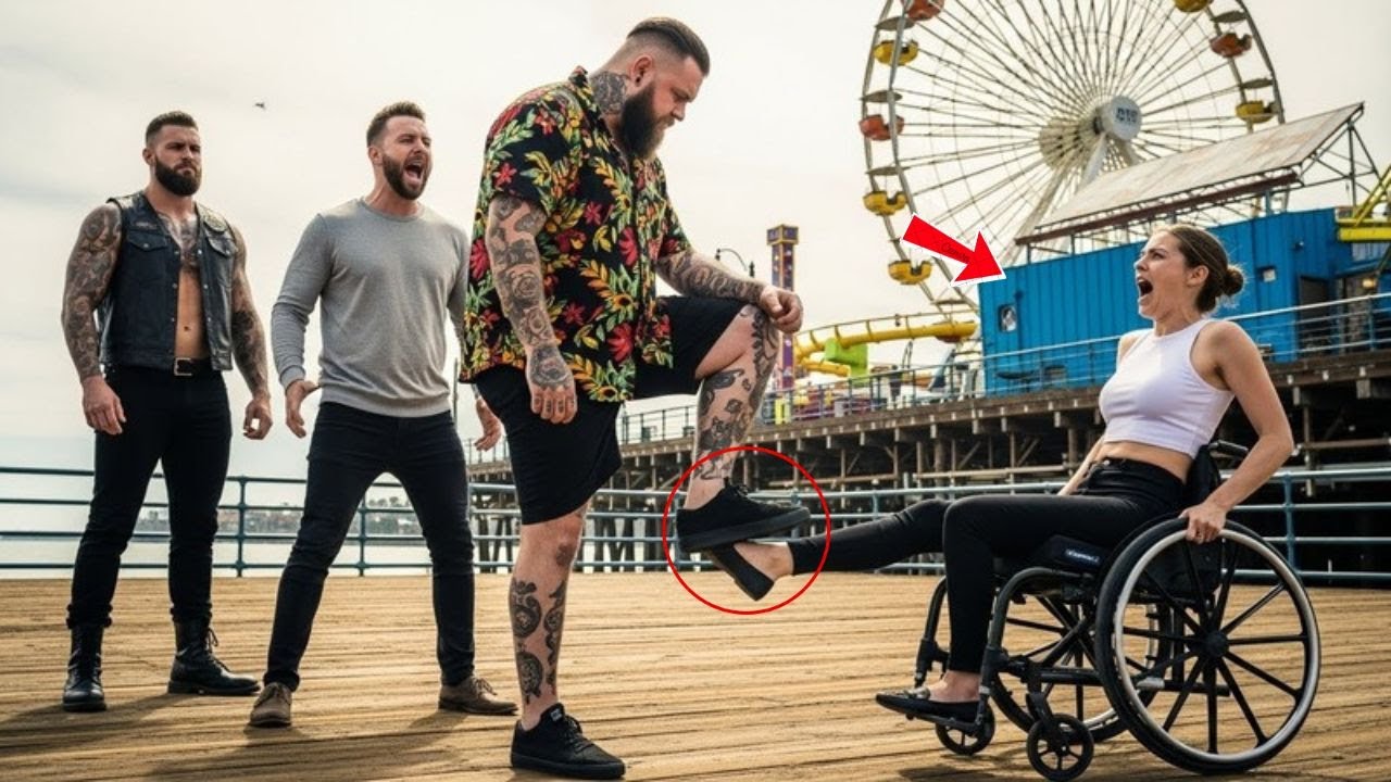 „Weg, Krüppel!“ – Mobber treten behinderte Mädchen am Santa-Monica-Pier, dann kommen Biker