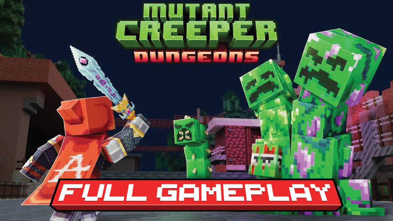 Mutant Creeper Dungeons - Full Gameplay Walktrough | Minecraft Bedrock Map