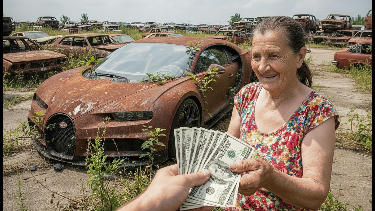 I Bought Bugatti Chiron for $399! Grandma Sold Me His Abandoned Supercar | ASMR Car Restoration