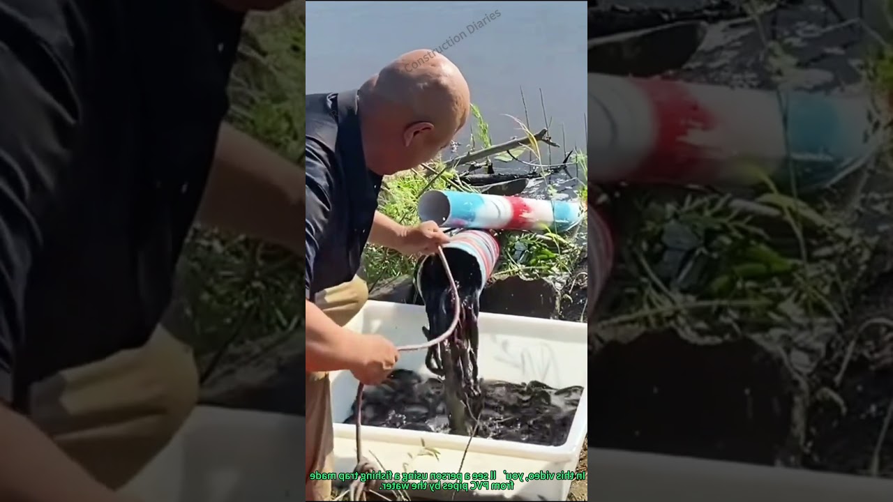 DIY PVC Pipe Fishing Trap Catches Lots of Fish