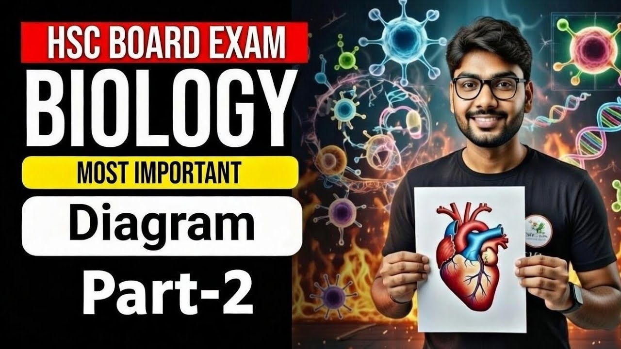 Most Important Diagrams of Biology for HSC | Class 12 Board Exam 2026