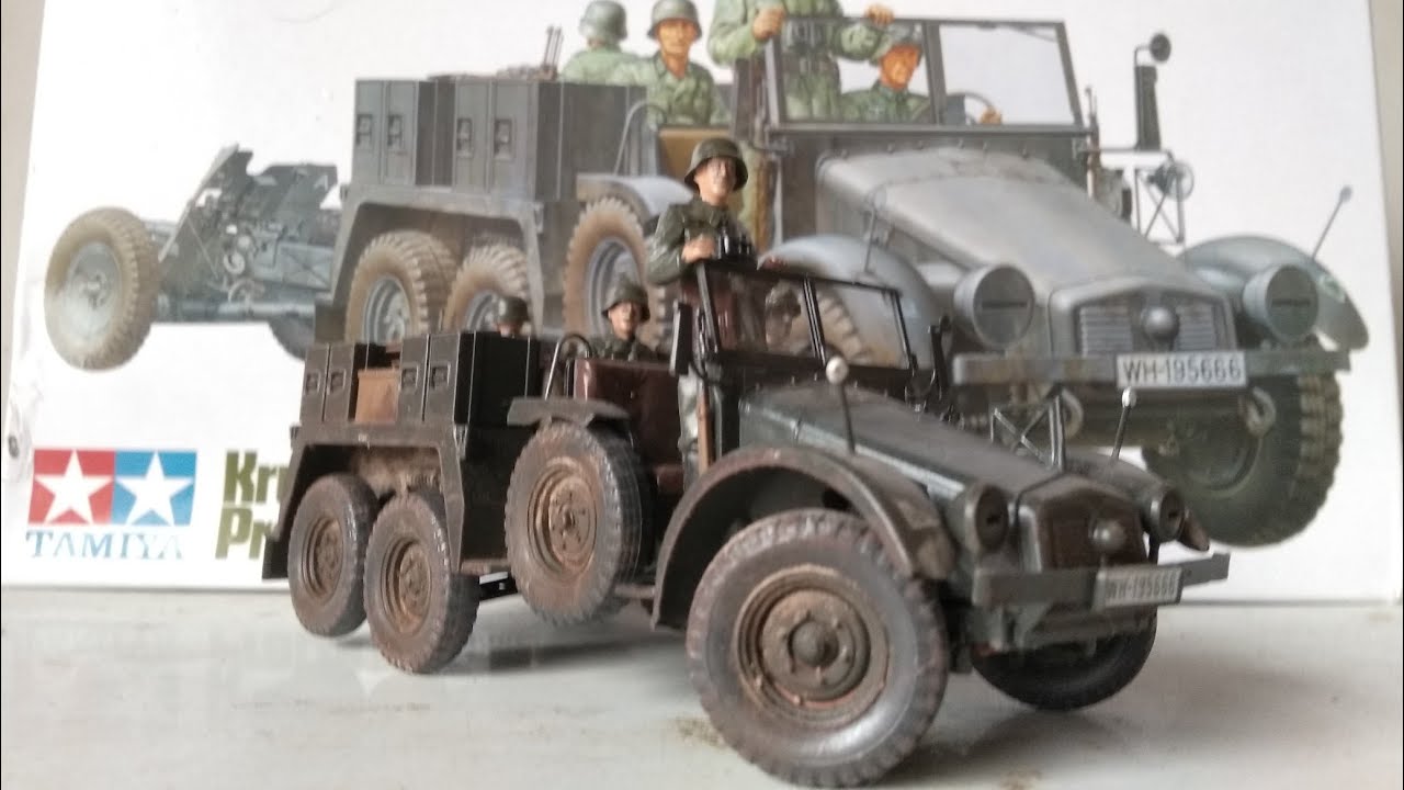 Krupp protze 1ton (6*4) kfz.69 towing truck 1/35 scale build (tamiya 35259)