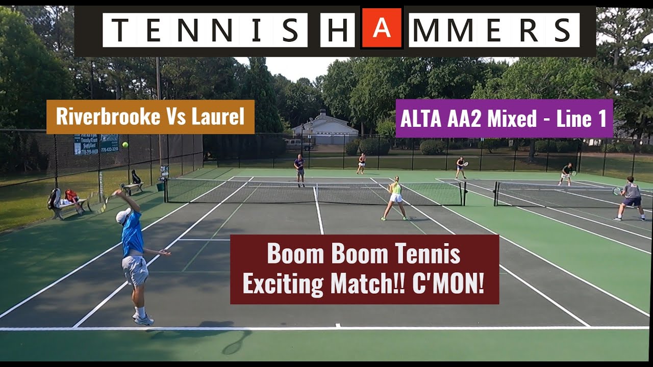 Boom Boom Tennis! Exciting Match! C'MON!! | ALTA AA2 - Line 1 | Mixed Doubles |