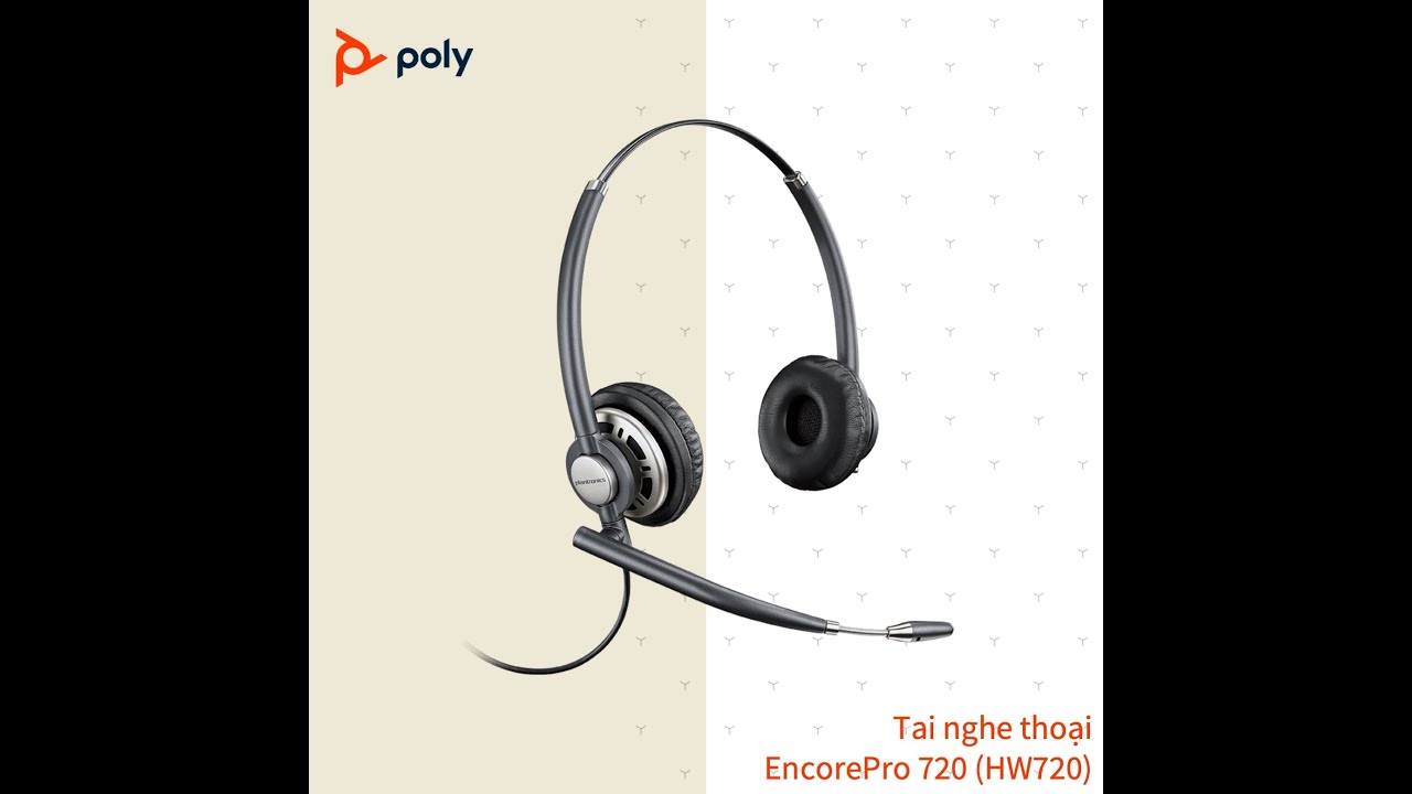 Tai nghe thoại tổng đ&agrave;i headset Poly Plantronics EncorePro 700 series (HW710 HW720 HW715 HW725)