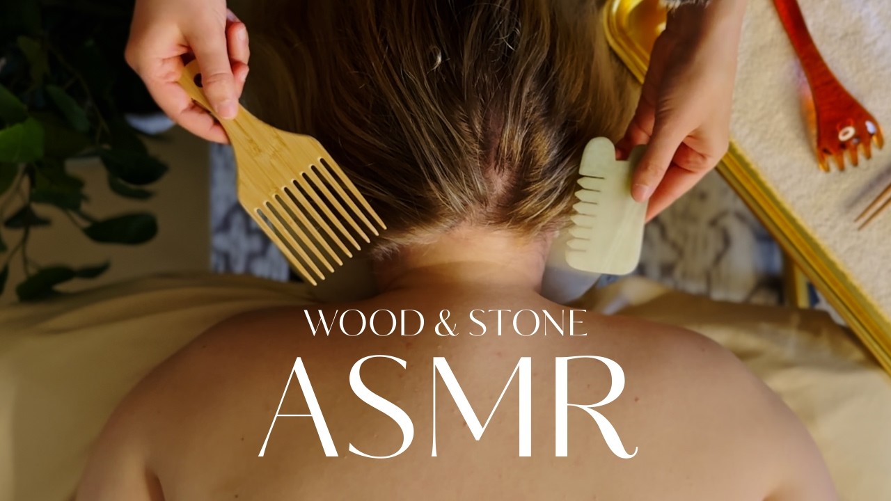 ASMR Brushing Morgan's Hair with Natural Tools for Sleep 😴 [No Talking] @skincarewithmorgan.