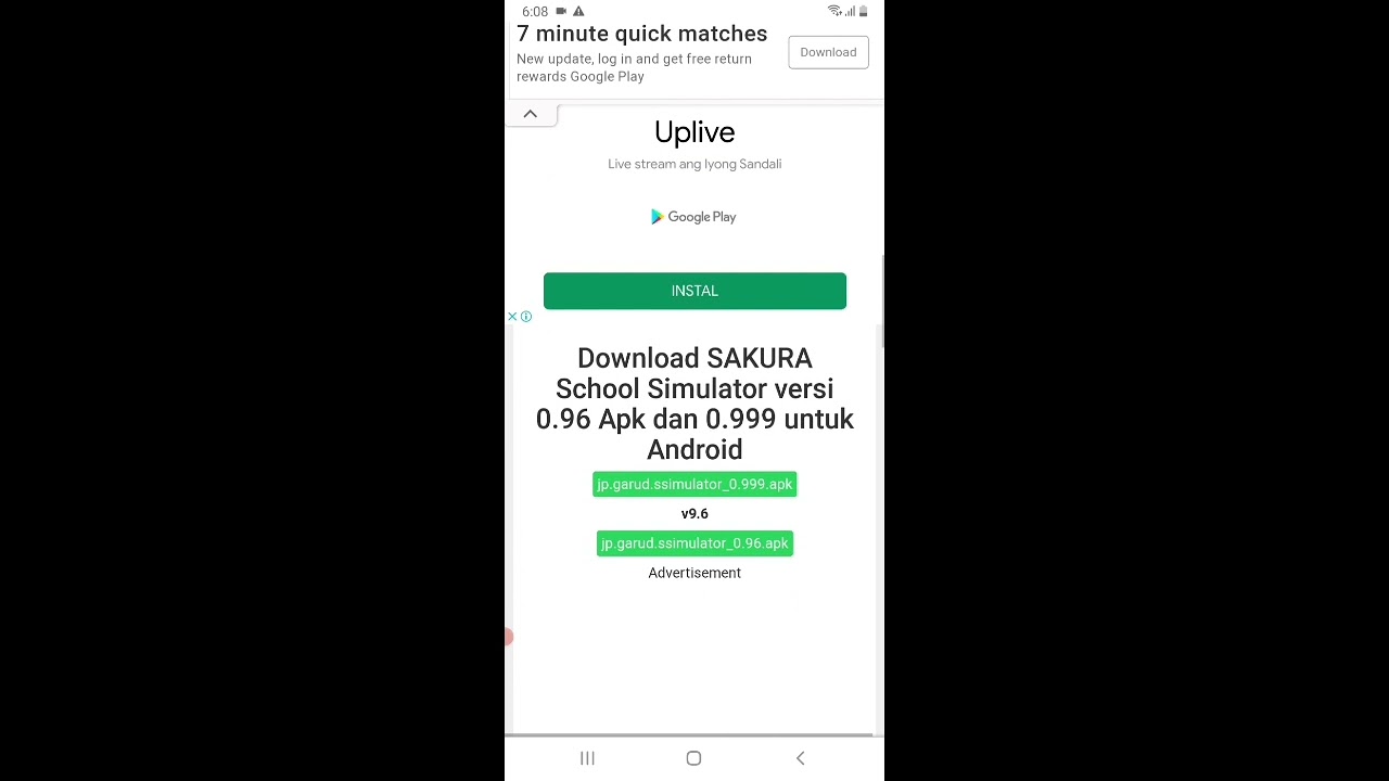 how to download the old version of sakura school simulator