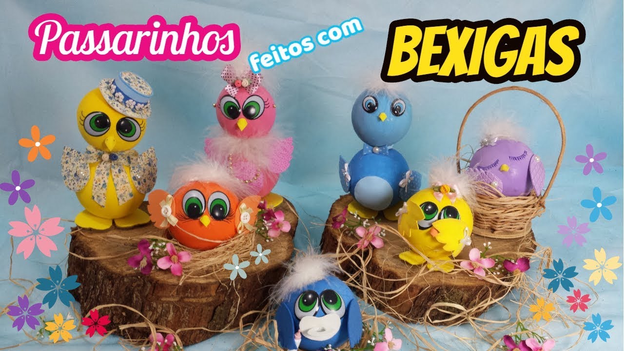 Faça você mesmo - Decoração para festa, passarinhos.