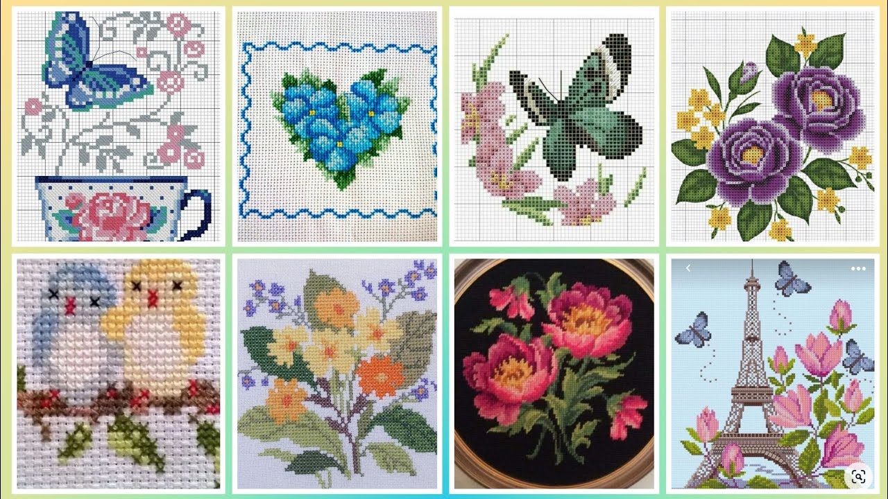 #1 Stunning & Elegant Cross stitch patterns/Charsuti Embroidery Design Ideas Hand made Embroidery