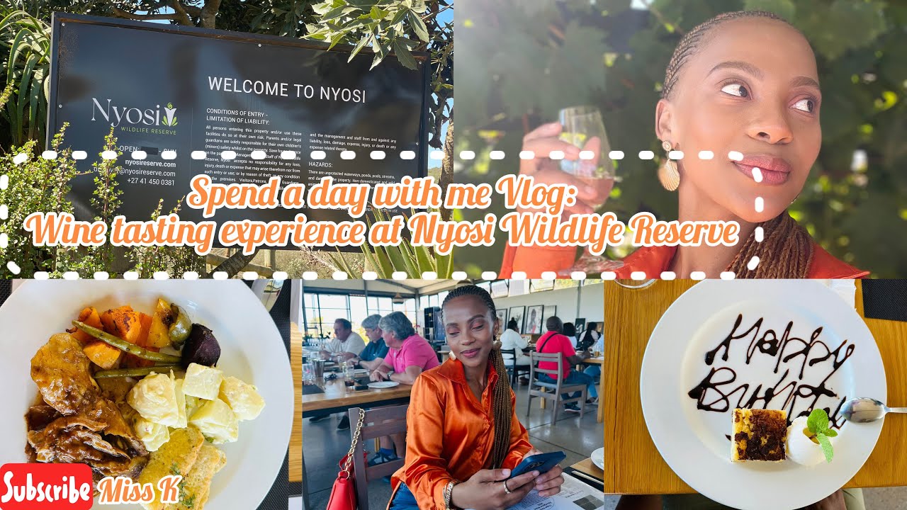 Nyosi Wildlife Reserve Vlog: Spitbraai  lunch & Wine Tasting| #southafricanyoutuber #winetasting