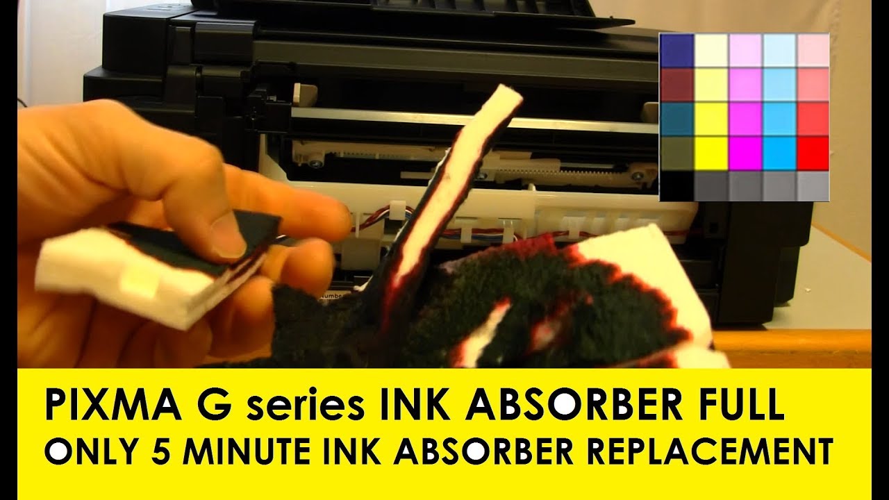PIXMA G1000 G2000 G3000 G1010 G2010 G3010 Error 5B00 Ink Absorber partial replacement printer reset