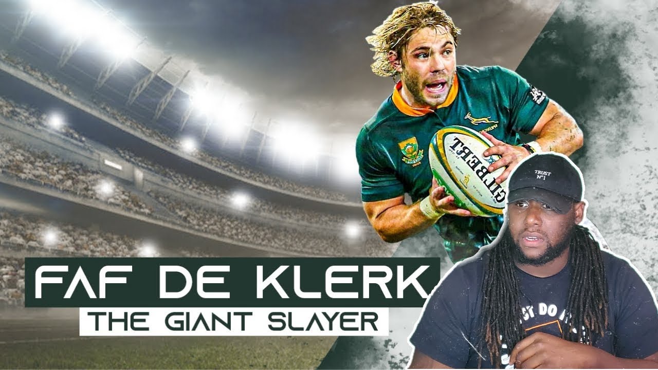 American Football player react to Size Doesn't Matter | Faf De Klerk Tribute