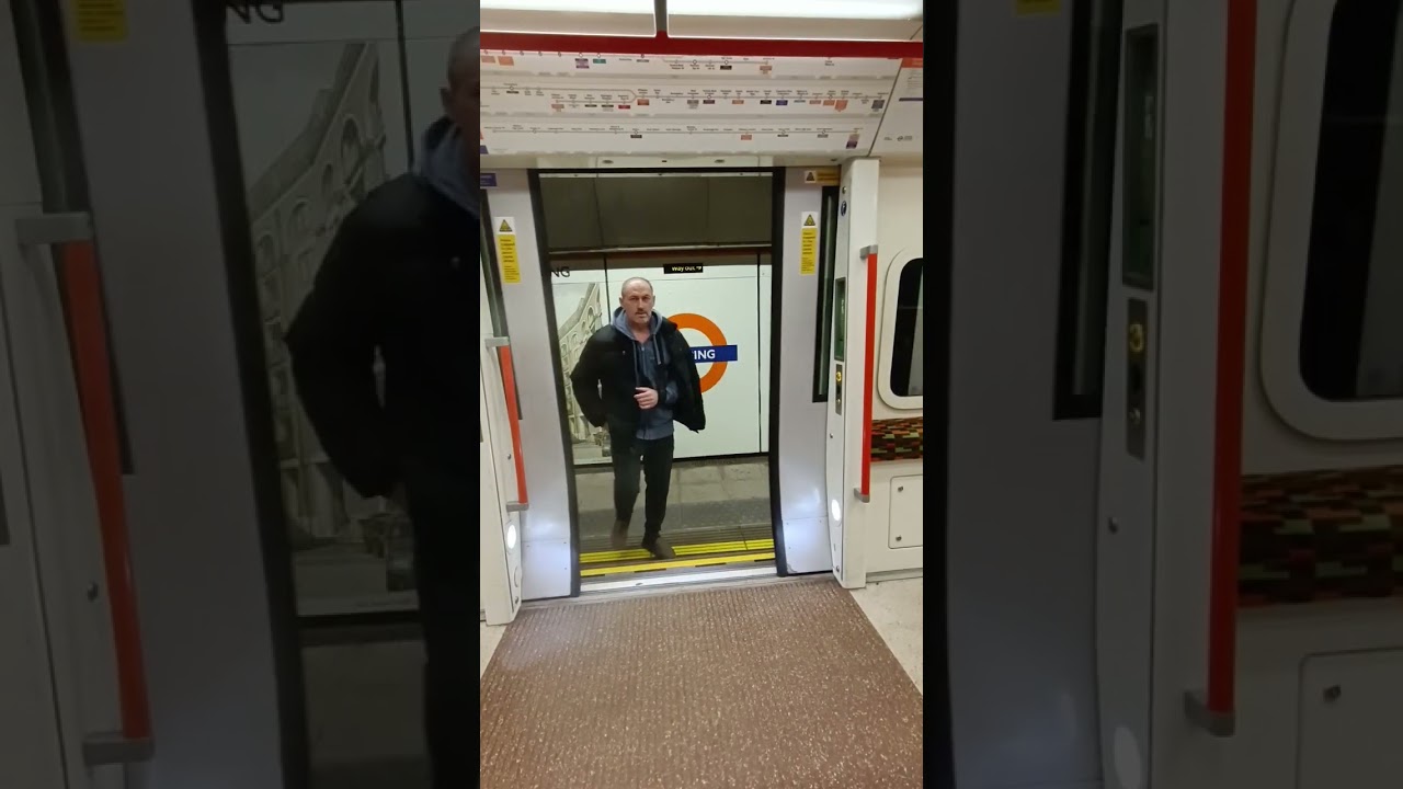 Doors opening London Overground Class 378 from inside