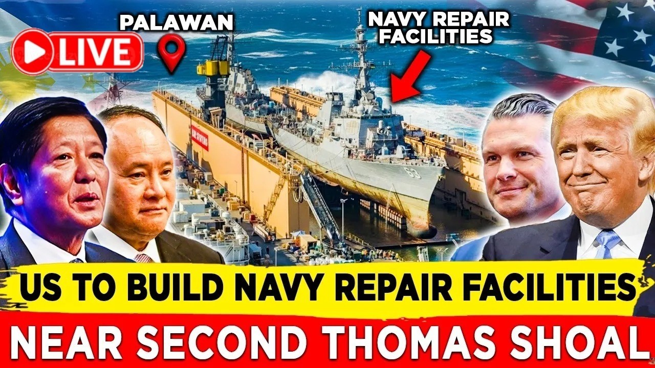 US to Build 2 Navy Repair Facilities in the Philippines Near Second Thomas Shoal to Deter China