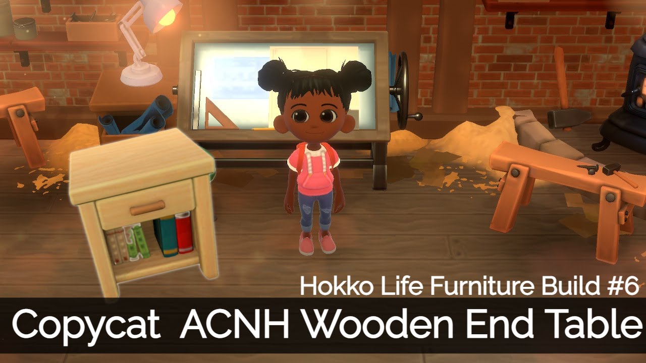 Hokko Life Furniture Build #6 | Copycat ACNH Wooden End Table