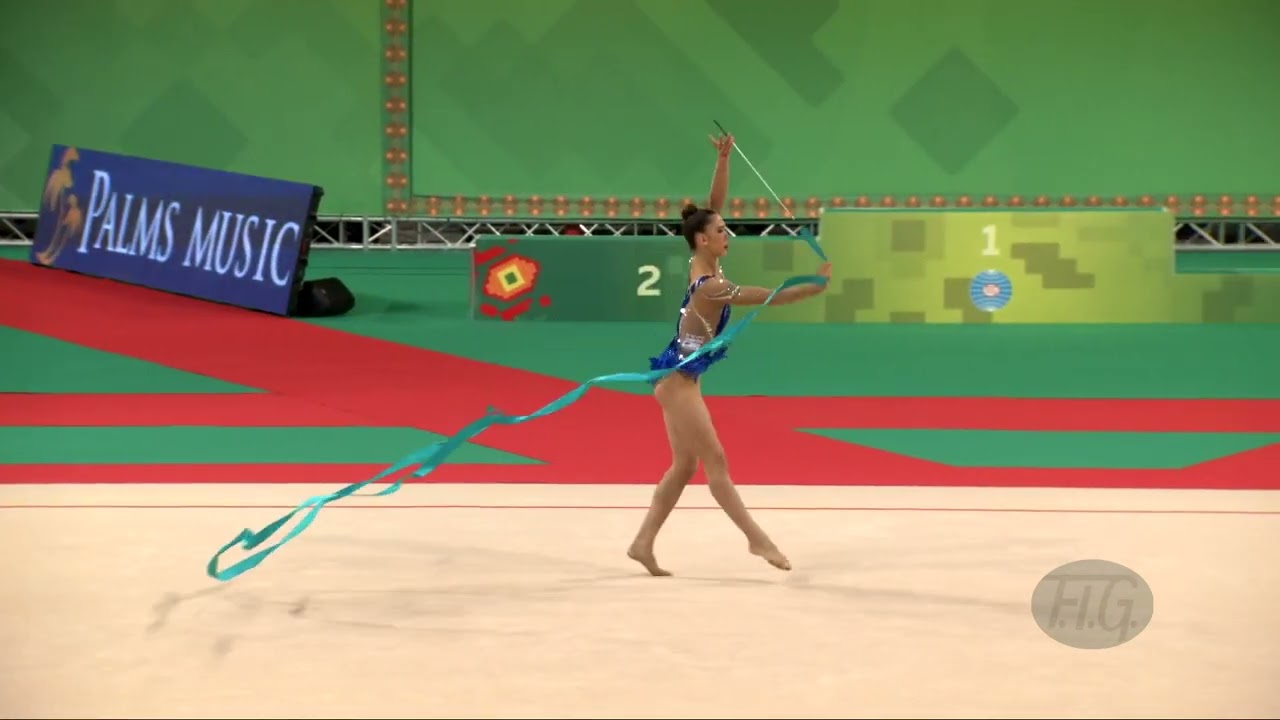 BEREZINA Polina (ESP) - 2022 Rhythmic Worlds, Sofia (BUL) - Qualifications Ribbon