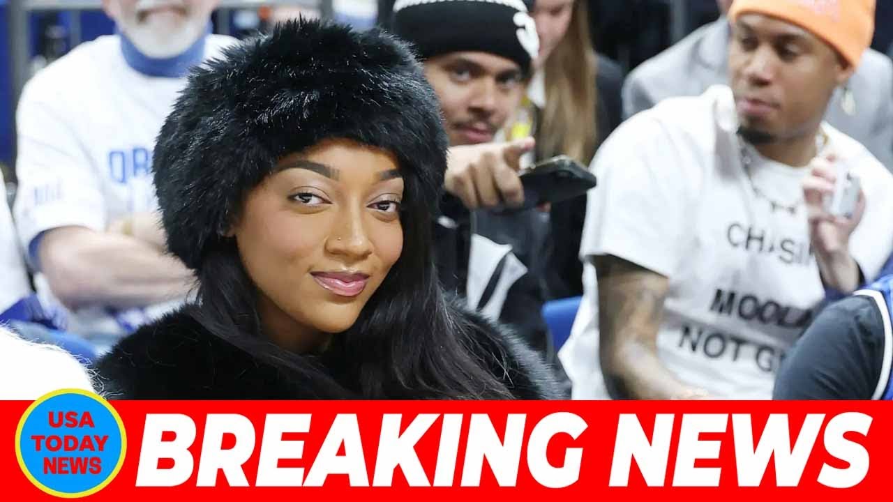 STAR OF THE SHOW Angel Reese stuns in black fur coat as WNBA superstar takes court side seat to watc