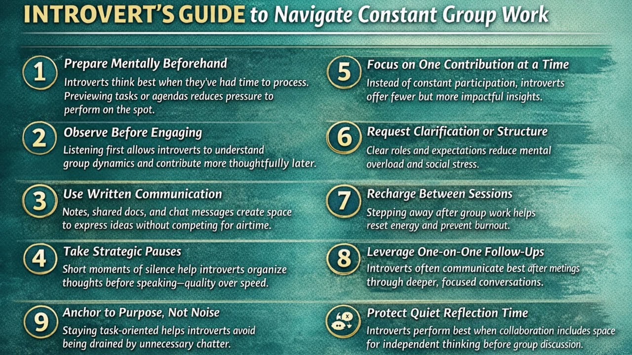 🧠 How to Survive Group Work as an Introvert (10 Proven Tips)