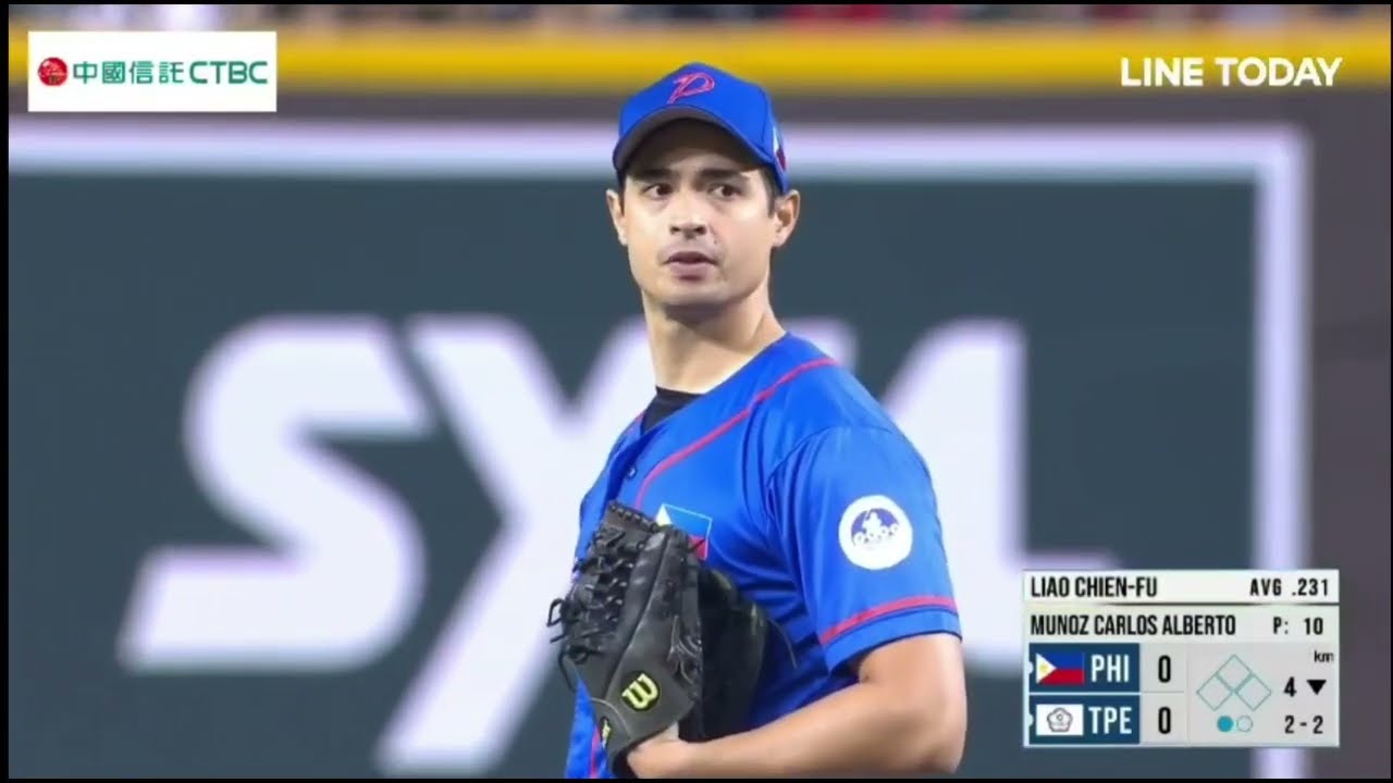 Carlos Muñoz - Highlights (Philippines vs. Chinese Taipei - 2023 Asian Baseball Championships)