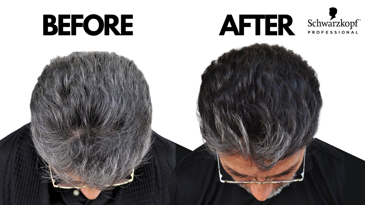 Salt & Pepper Grey Blending Hair Color Tutorial