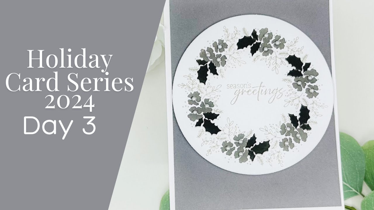 Holiday Card Series 2024 - Day 3 - Monochromatic Betterpress Card
