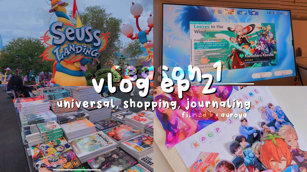 vlog ep.2 ; universal, album unboxing, shopping and journaling