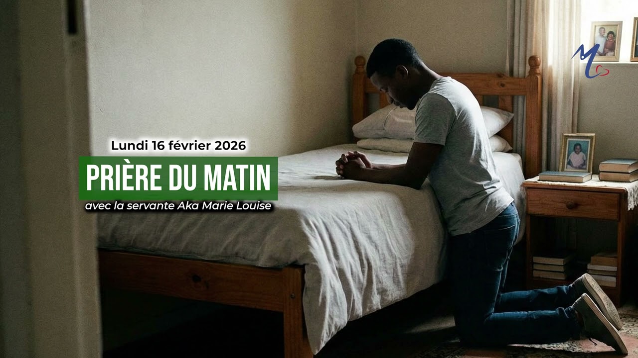 Prière du matin du lundi 16 février 2026 avec la servante Aka Marie Louise