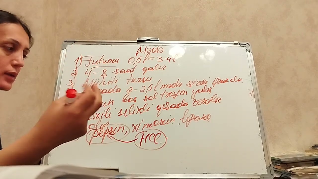 Mədədə həzm,yeni 8-ci sinif derslik .