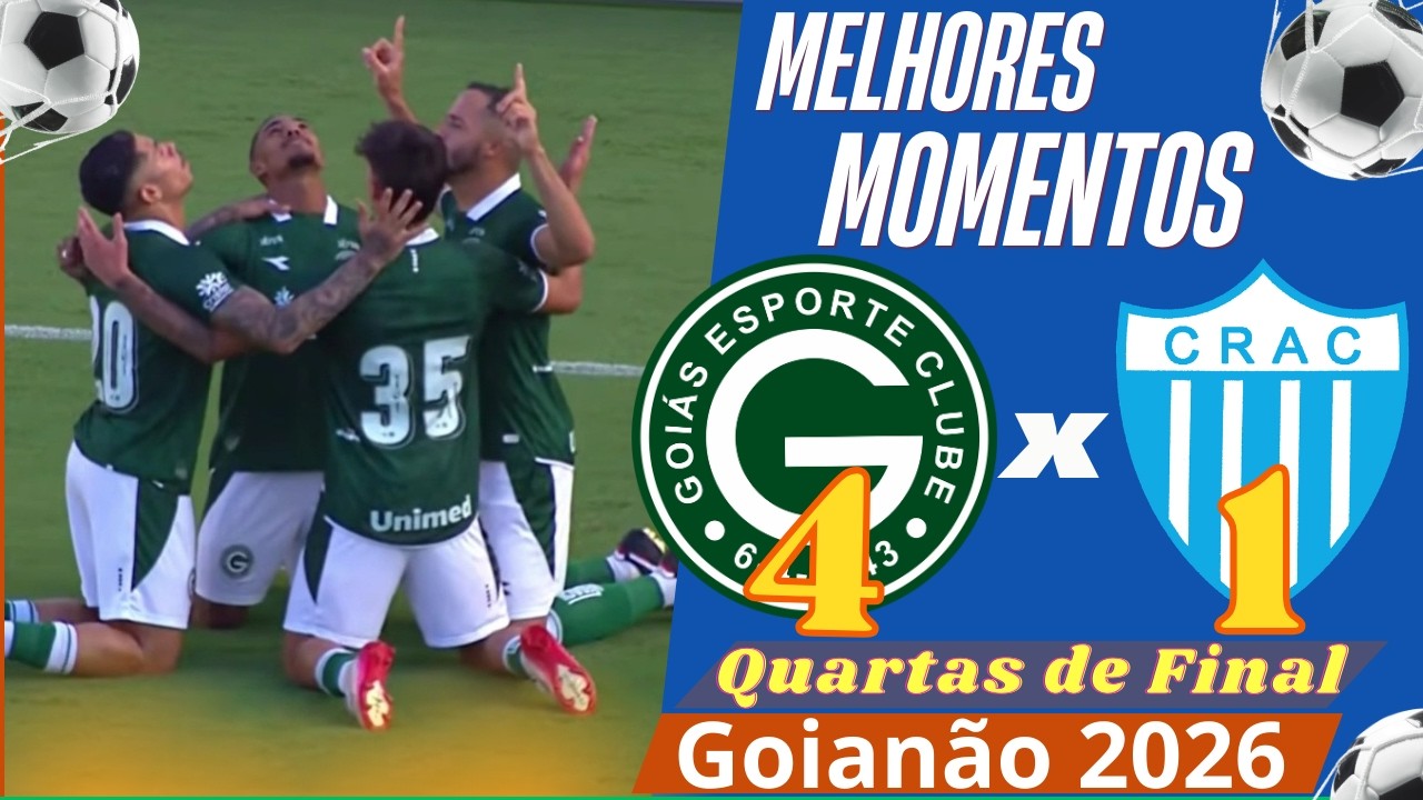 Goiás 4 x 1 Crac | Melhores Momentos - Quartas de Final Goianão 2026