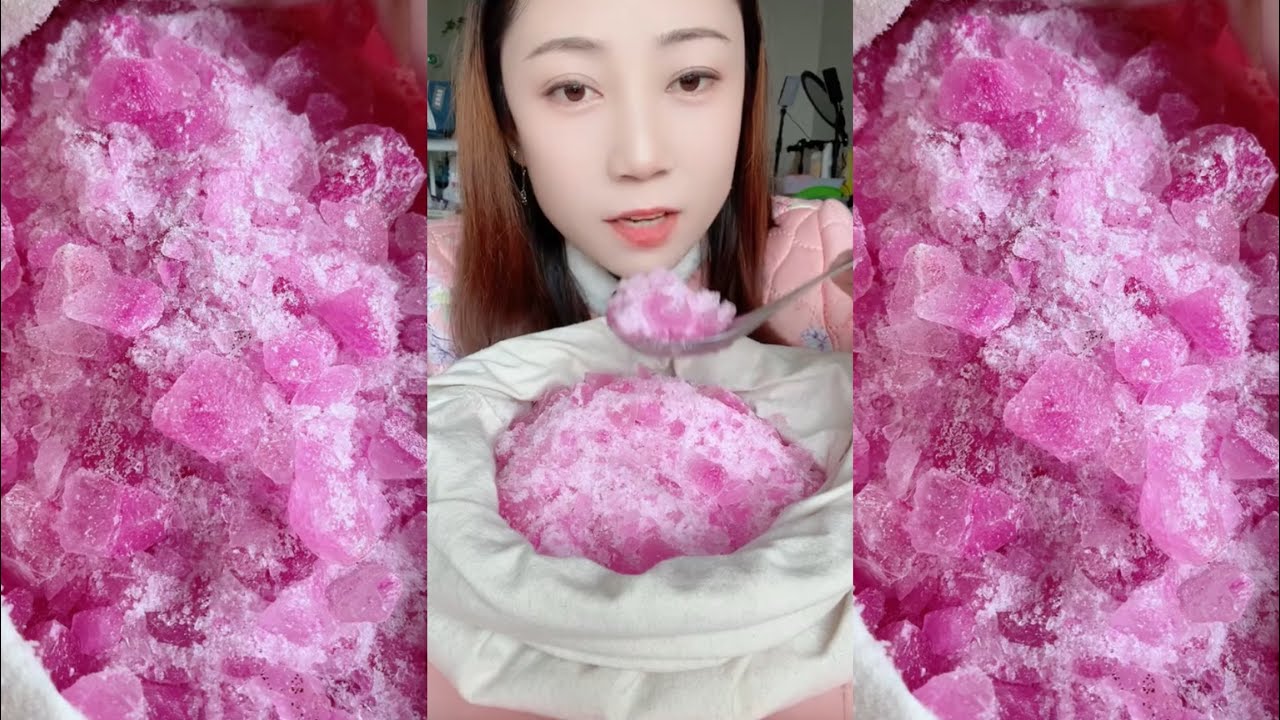ASMR ICE EATING / ASMR MUKBANG ICE EATING SOUNDS FROM THE FROZEN WATER
