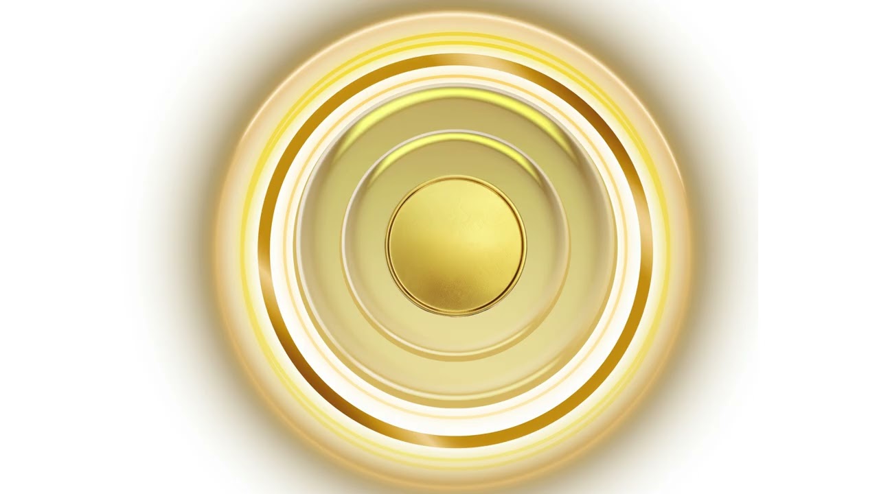 GOLDEN RING LIGHT SCREENSAVER WHITE BACKGROUND 2 HOURS