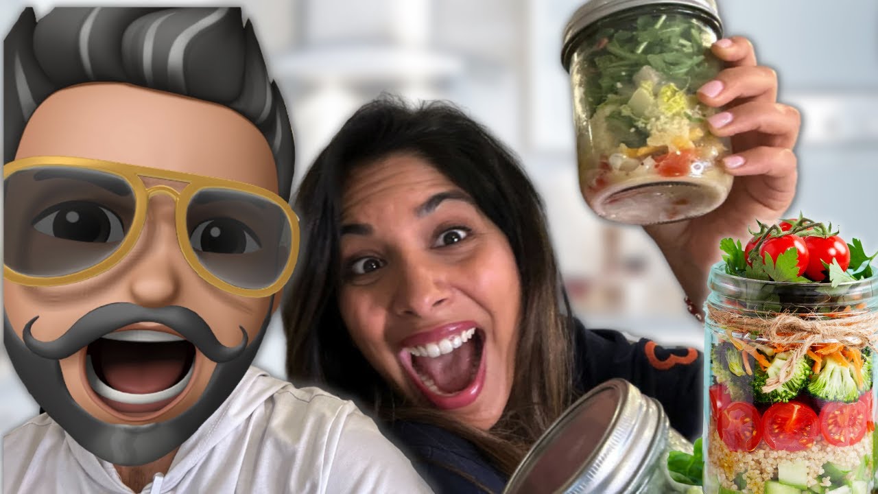 Salad Jars with a LOT of Chaos!  🥗🫙 | Chaos In the Kitchen | Sheena & TRID