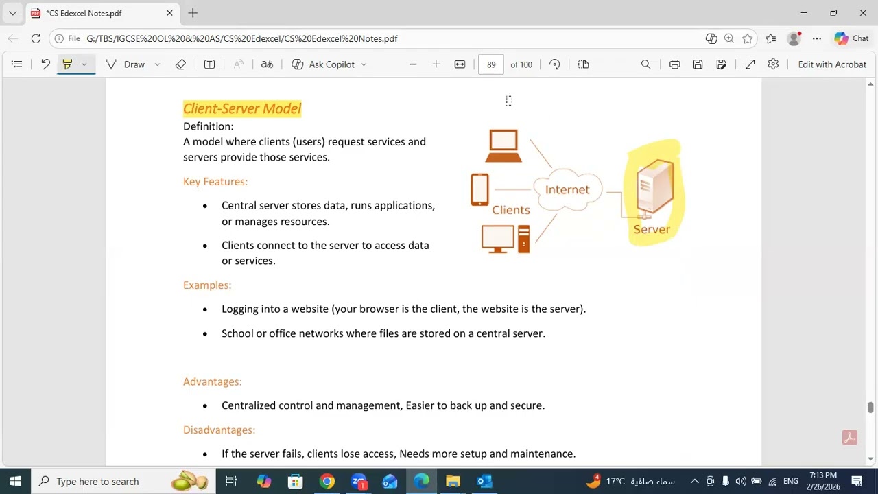 CS Edexcel Topic 4 Revision