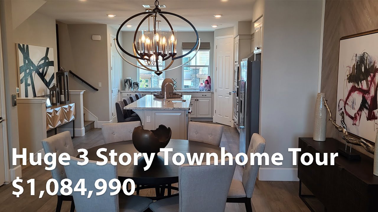 Huge 3 Story Townhome Tour in California | $1,084,990 | 2,301 Sq ft | 3 Bed | 3.5 Bath | w Elevator