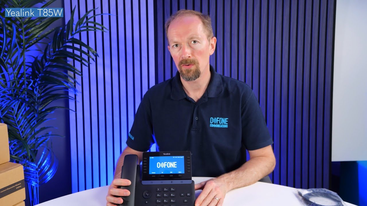 Unboxing Yealink T85W from CFone Communications