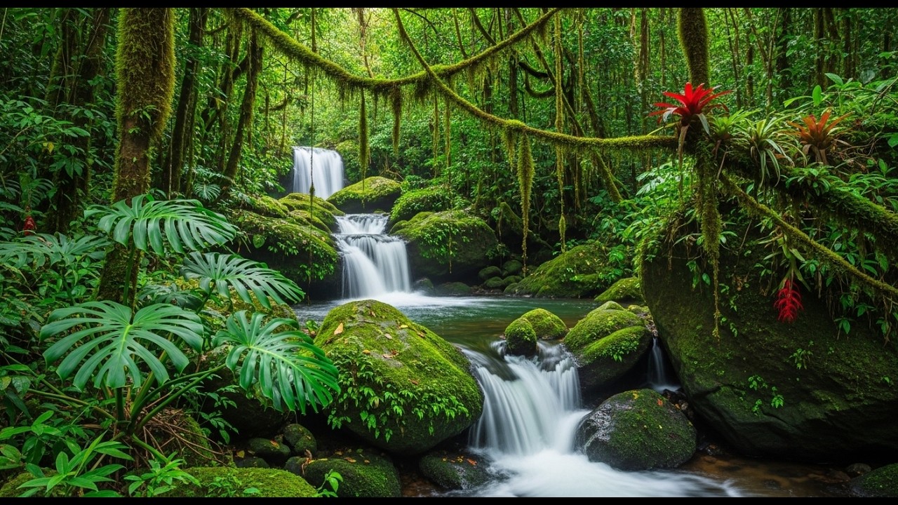 River Flowing Birds Chirping | Calm Nature Ambience to Start Your Morning with Peace and Focus