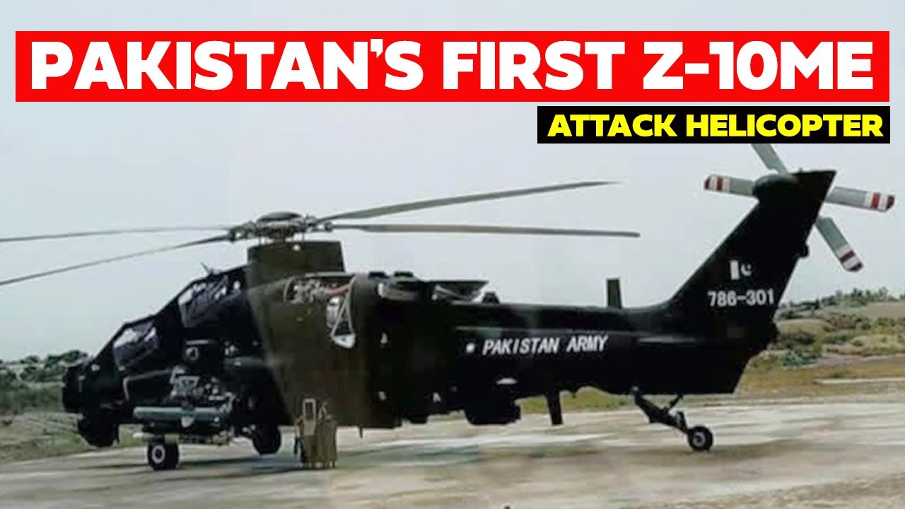 Pakistan's First Z-10ME Gunship Helicopter Revealed for the First Time