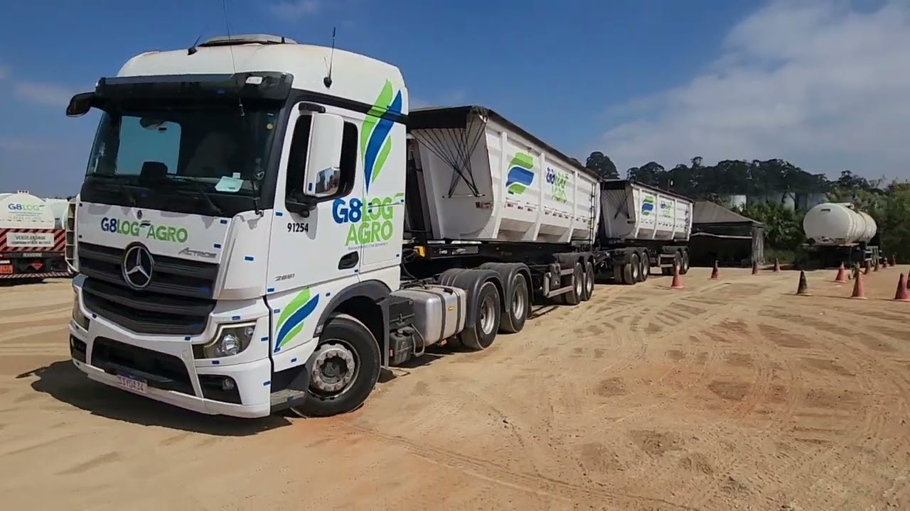 Segunda feira, já vamos Aprender com o Instrutor Cleber como Manobrar o Rodotrem Caçamba pessoal.!