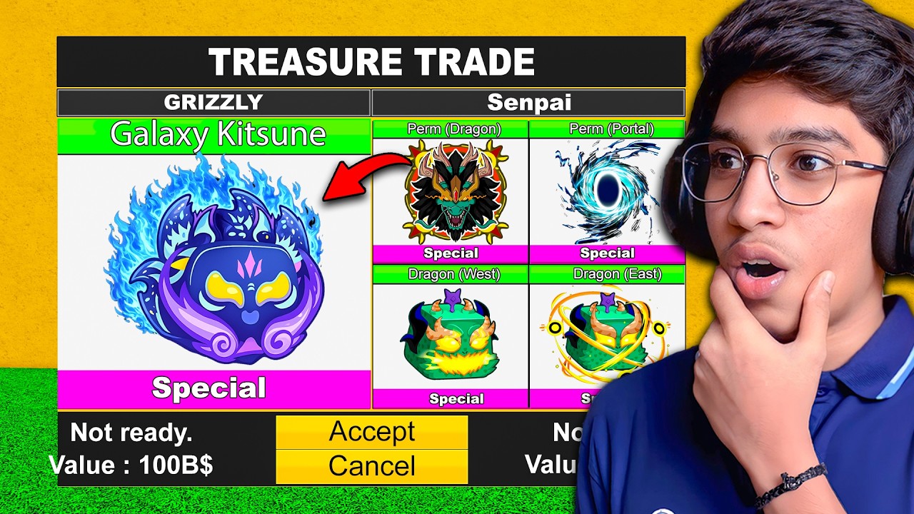 Trading Galaxy Kitsune For 24 Hours In Blox Fruit Roblox!