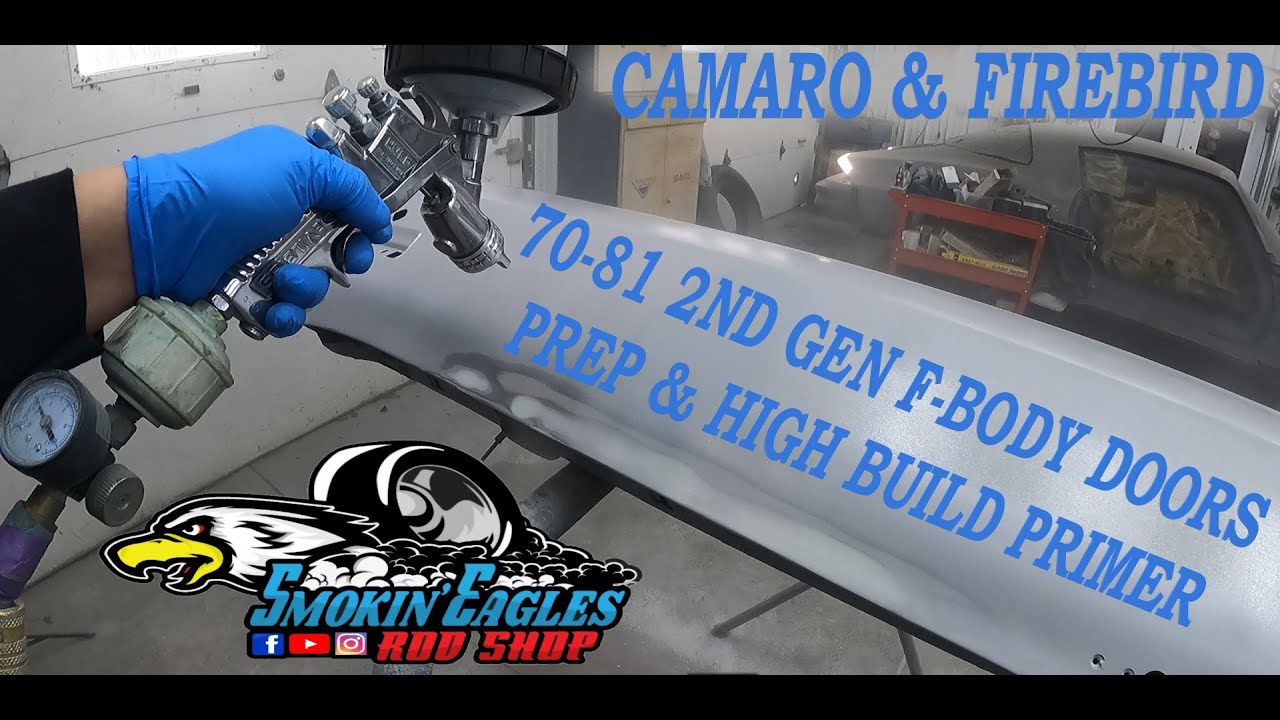 Time for BODY FILLER & HIGH BUILD PRIMER 70-81 2nd Gen CAMARO Doors! #fbody #epoxy #firebird #primer